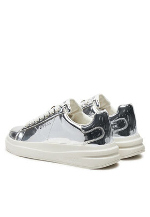 Guess Sneakersy FLPELB PAF12 Srebrny. Kolor: srebrny. Materiał: skóra