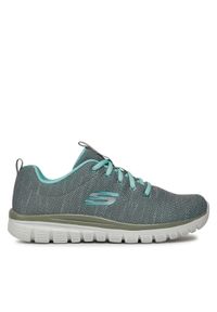 skechers - Skechers Sneakersy Twisted Fortune 12614/GYMN Szary. Kolor: szary. Materiał: materiał