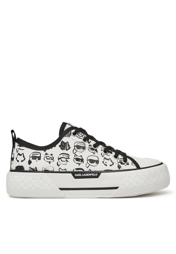 Karl Lagerfeld - KARL LAGERFELD Trampki KL60612T Biały. Kolor: biały. Materiał: materiał