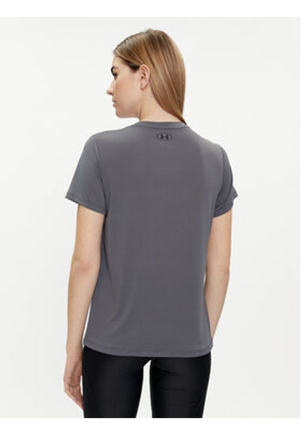 Under Armour Koszulka techniczna Tech Ssv- Solid 1384229-025 Szary Loose Fit. Kolor: szary. Materiał: syntetyk