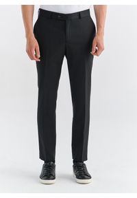 Pako Lorente - PAKO LORENTE – Spodnie garniturowe w kolorze czarnym. Kolor: czarny. Materiał: poliester, wełna, elastan #8