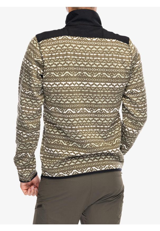 columbia - Bluza polarowa męska Columbia Sweater Weather Printed Half Zip II. Kolor: zielony. Materiał: polar