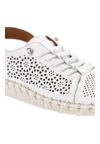 Białe Sandały Artiker Damskie Skórzane Obuwie. Kolor: biały. Materiał: skóra. Sezon: wiosna #6