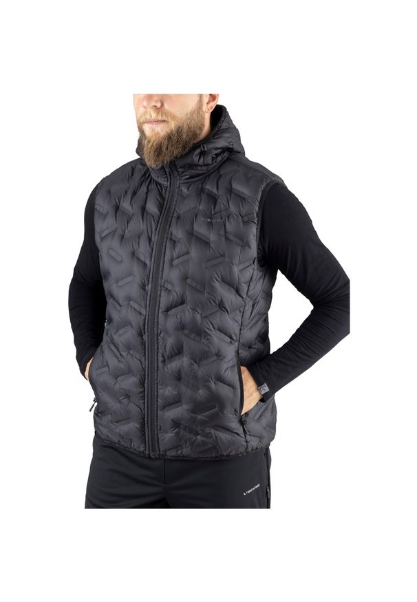 Kamizelka puchowa męska Viking Aspen Man. Kolor: czarny. Materiał: puch. Długość rękawa: bez rękawów. Sport: turystyka piesza