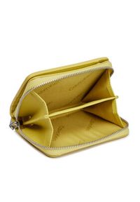 Calvin Klein Mały Portfel Damski Ck Must Z/A Wallet W/Flap Md K60K607432 Żółty. Kolor: żółty. Materiał: skóra #3