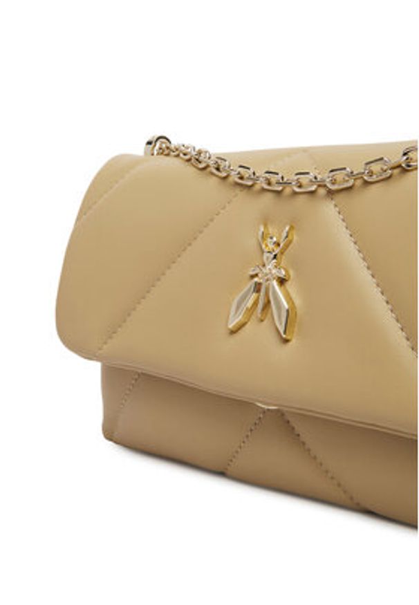 Patrizia Pepe Torebka CB0084/L006-B862 Beżowy. Kolor: beżowy. Materiał: skórzane