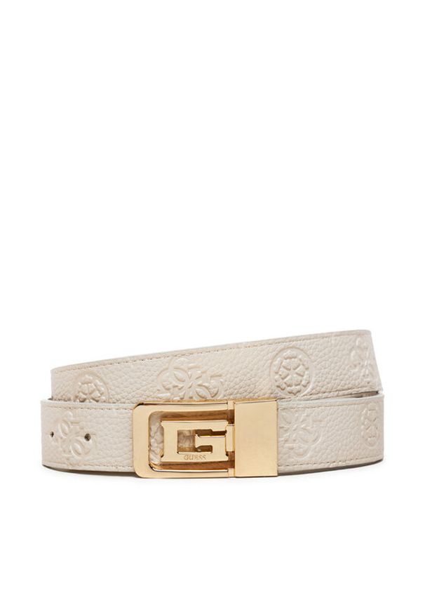 Guess Pasek Damski BW9185 P4430 Écru. Materiał: skóra