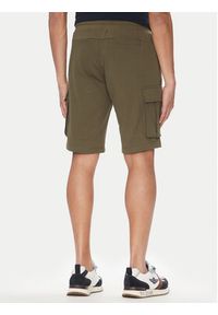 Aeronautica Militare Szorty sportowe 251BF025F459 Khaki Regular Fit. Kolor: brązowy. Materiał: bawełna. Styl: sportowy #5