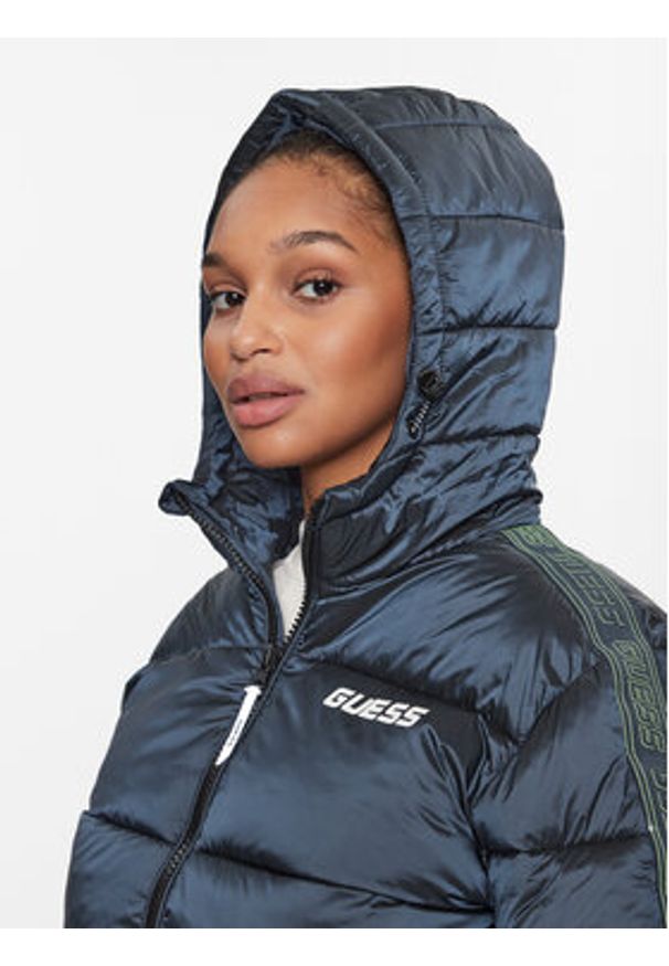 Guess Kurtka puchowa Z3BL06 WO06I Granatowy Regular Fit. Kolor: niebieski. Materiał: syntetyk, puch