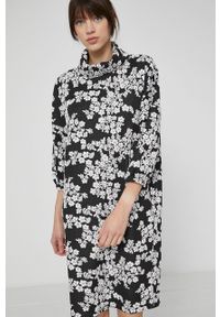 medicine - Medicine - Sukienka Essential. Kolor: czarny. Materiał: dzianina #1