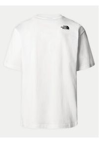 The North Face T-Shirt Simple Dome NF0A87NR Biały Oversize. Kolor: biały. Materiał: bawełna