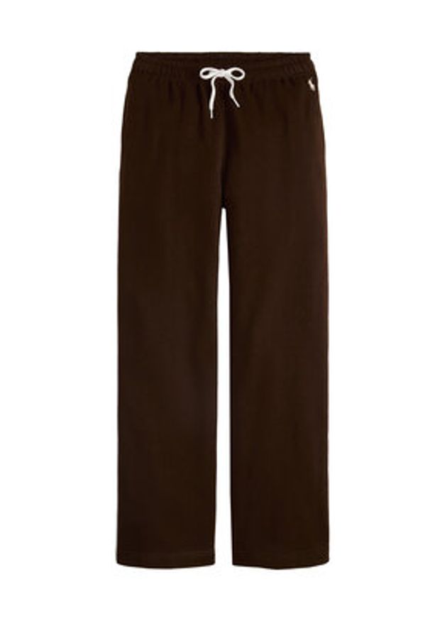 Polo Ralph Lauren Spodnie dresowe 211977959005 Brązowy Wide Leg. Kolor: brązowy. Materiał: bawełna