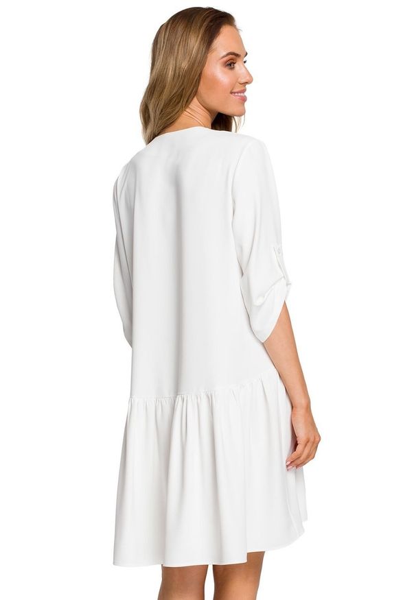 MOE - Sukienka tunika oversize z podpinanymi rękawami. Materiał: elastan, materiał. Typ sukienki: oversize