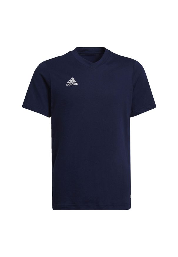 Adidas - Koszulka dla dzieci adidas Entrada 22 Tee. Kolor: niebieski. Sport: piłka nożna