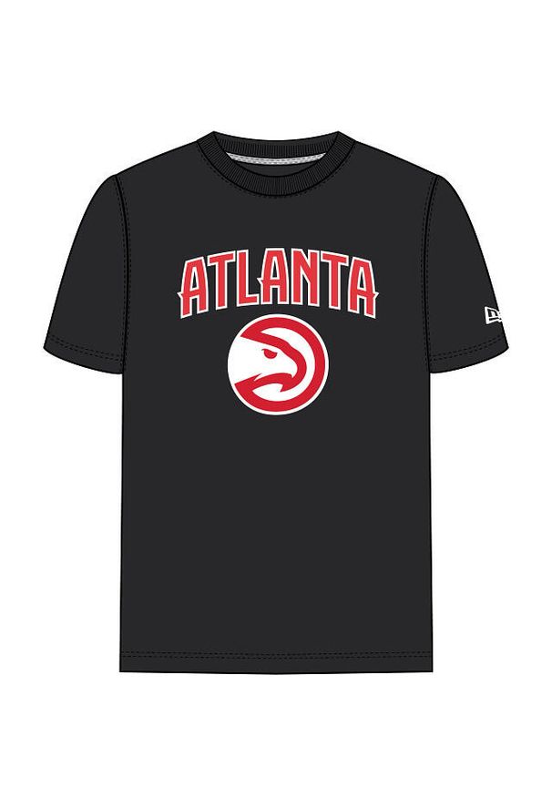 New Era - Koszulka Atlanta Hawks NBA. Kolor: czarny. Sport: koszykówka