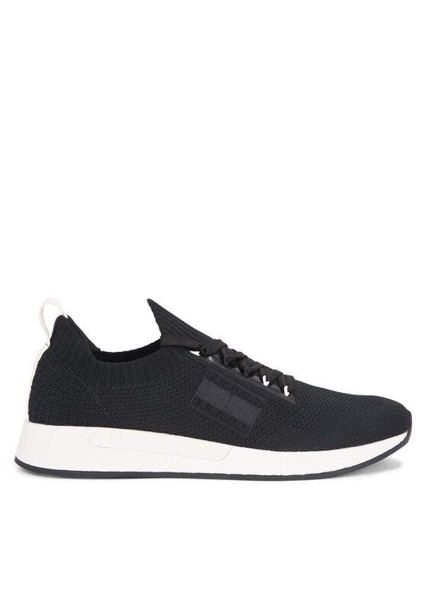 Tommy Jeans Sneakersy Tjm Elevated Runner Knitted EM0EM01382 Czarny. Kolor: czarny. Materiał: materiał