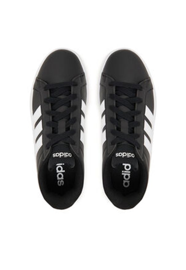 Adidas - adidas Sneakersy Grand Court 3.0 JP9366 Czarny. Kolor: czarny. Materiał: skóra