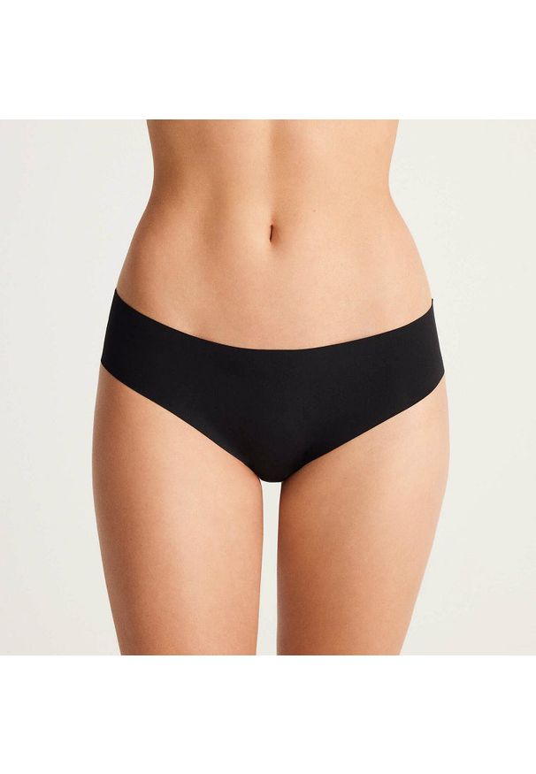 Intica - Figi bezszwowe gładkie do codziennego użytku Jozefa. Kolor: beżowy. Materiał: skóra, materiał. Wzór: gładki