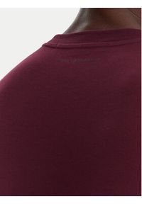 Karl Lagerfeld - KARL LAGERFELD T-Shirt 755032 554221 Bordowy Regular Fit. Typ kołnierza: dekolt w karo. Kolor: czerwony. Materiał: bawełna #2