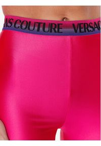 Versace Jeans Couture Legginsy 74HAC101 Różowy Slim Fit. Kolor: różowy. Materiał: syntetyk #5