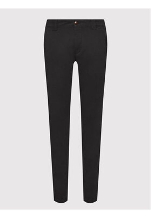 Tommy Jeans Chinosy Scanton DM0DM09595 Czarny Slim Fit. Kolor: czarny. Materiał: bawełna