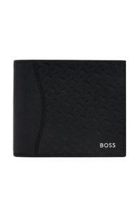 BOSS Duży Portfel Męski 50542388 Czarny. Kolor: czarny. Materiał: skóra