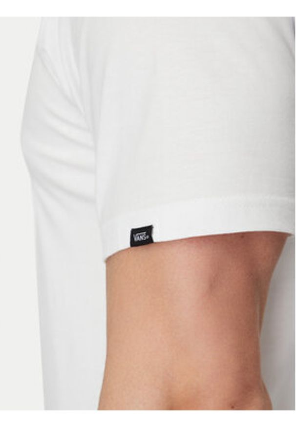 Vans T-Shirt Left Chest Logo VN0A3CZEY281 Biały Classic Fit. Kolor: biały. Materiał: bawełna
