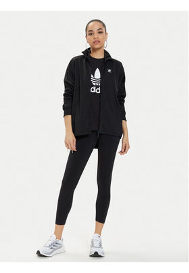Adidas - adidas Bluza Always Original Laced HK5071 Czarny Relaxed Fit. Kolor: czarny. Materiał: syntetyk