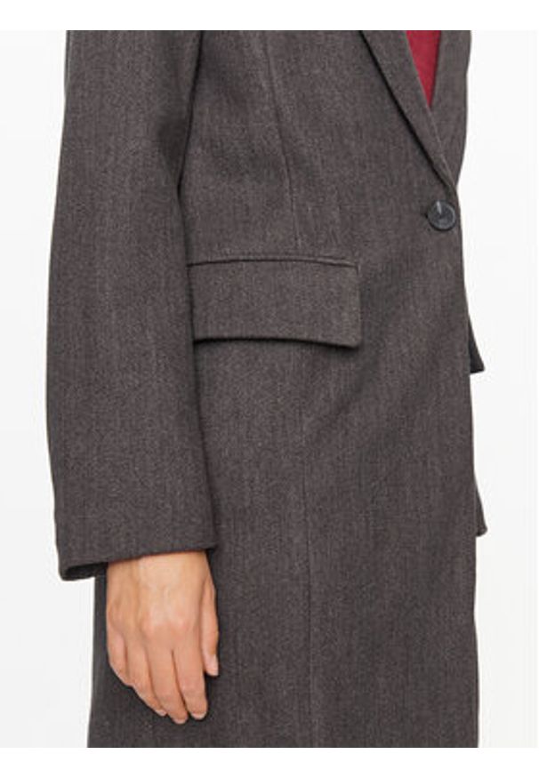 only - ONLY Płaszcz przejściowy Nancy 15292832 Szary Regular Fit. Kolor: szary. Materiał: syntetyk