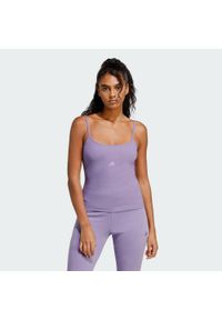 Adidas - Bluza Seasonal Essentials Rib. Kolor: fioletowy, wielokolorowy, różowy. Sport: fitness #1