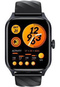 Apgo nie pęka - Smartwatch Weofly Active czarny. Rodzaj zegarka: smartwatch. Kolor: czarny