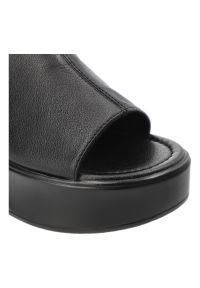 Czarne Sandały S.Barski Stylowe Obuwie Damskie. Okazja: na imprezę. Kolor: czarny. Materiał: skóra. Sezon: lato. Styl: elegancki #6