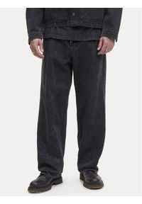 Jack & Jones - Jack&Jones Jeansy Alex Smith 12282731 Czarny Wide Leg. Kolor: czarny