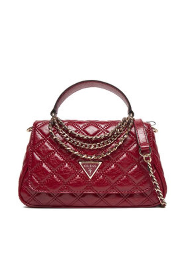 Guess Torebka HWTT96 73190 Bordowy. Kolor: czerwony. Materiał: skórzane