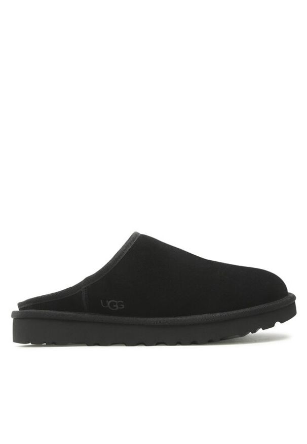 Ugg Kapcie M Classic Slp-On 1129290 Czarny. Kolor: czarny. Materiał: skóra