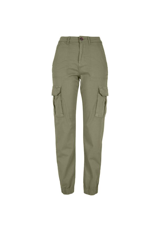 Urban Classics - Spodnie Damskie Twill Utility. Kolor: szary