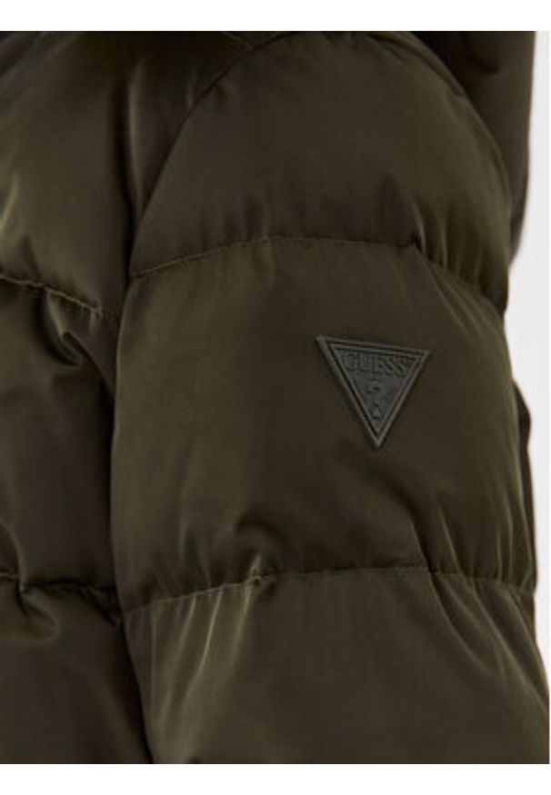 Guess Płaszcz zimowy W3BL41 WFSW2 Khaki Regular Fit. Kolor: brązowy. Materiał: syntetyk. Sezon: zima
