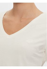 4f - 4F T-Shirt 4FWAW24TTSHF1649 Écru Slim Fit. Materiał: bawełna
