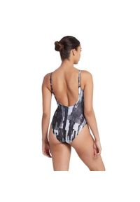 ZOGGS - Zoggs Shimmer Sleekback Swimsuit - Rozmiar 38. Kolor: szary. Wzór: nadruk