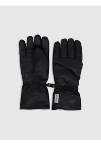 4f - 4F Rękawiczki narciarskie Thinsulate membrana 5000 męskie - czarne XL. Kolor: czarny. Technologia: Thinsulate. Wzór: paski. Sezon: zima. Sport: narciarstwo #1