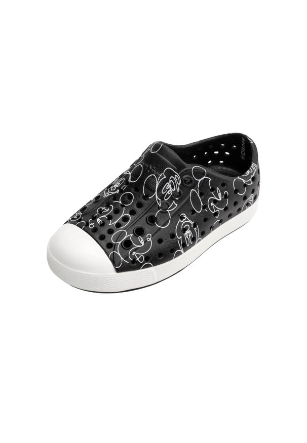 Native Shoes - Buty miejskie młodzieżowe NATIVE JEFFERSON PRINT BIG KID DISNEY. Okazja: na co dzień. Kolor: czarny. Wzór: nadruk, motyw z bajki