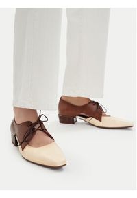 Hispanitas Półbuty BHV264628 C001 Écru. Kolor: kremowy. Materiał: skóra #6