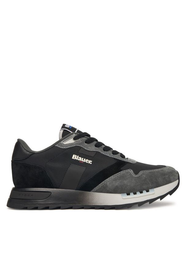 Blauer Sneakersy S6RYDER01/SHA Czarny. Kolor: czarny. Materiał: zamsz, skóra