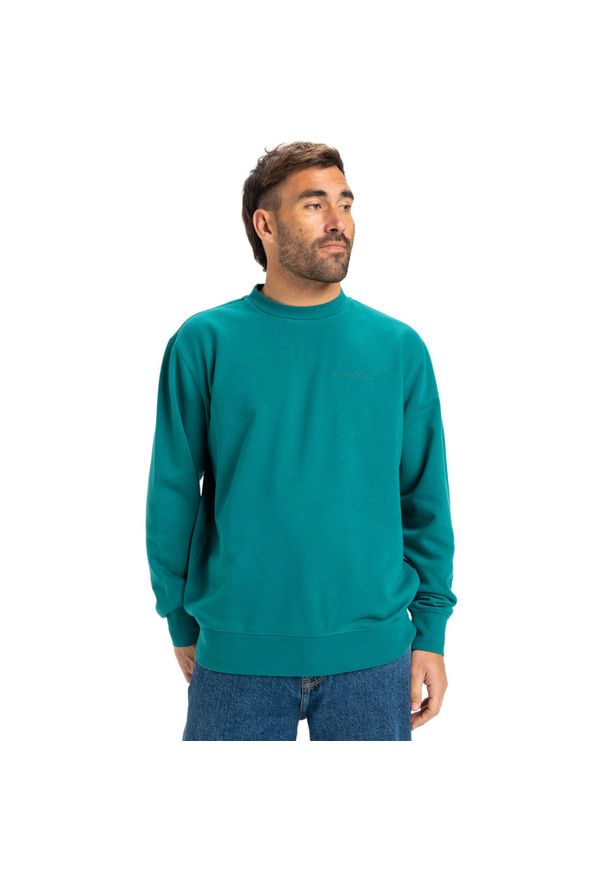 Quiksilver - Bluza z okrągłym dekoltem dla Mężczyzn SALT WATER Niebieski. Kolor: niebieski. Materiał: poliester, bawełna. Długość: długie