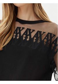 Armani Exchange T-Shirt XW000516 AF10359 UC001 Czarny Cropped Fit. Kolor: czarny. Materiał: bawełna #5