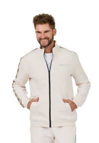 Guess - GUESS Beżowa męska bluza Mickey Full Zip, Rozmiar L. Kolor: beżowy #7