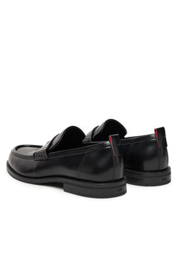 Hugo - HUGO Mokasyny Varian 50548591 Czarny. Kolor: czarny. Materiał: skóra