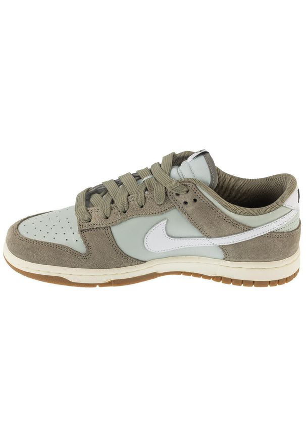 Nike - Buty sportowe Sneakersy męskie, Dunk Low Retro SE. Kolor: zielony. Sport: turystyka piesza