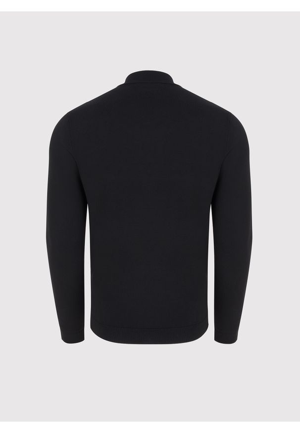 Pako Lorente - PAKO LORENTE – Czarny półgolf męski. Okazja: na co dzień. Kolor: szary, beżowy, czarny. Materiał: poliester, wiskoza. Sezon: jesień. Styl: casual