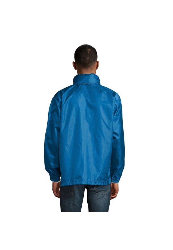 SOL'S - Kurtka Wiatrówka Unisex Dla Dorosłych. Kolor: niebieski